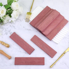 10Pcs Wood Handles, Pale Violet Red Natural Wood Handle Scales for DIY Music Instruments Tools