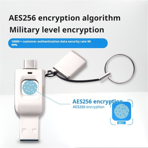 Fingerprint Encrypted USB Flash Drive Storage Portable Memory High- Thumb Drive External Hard Drive Disk 16GB 1