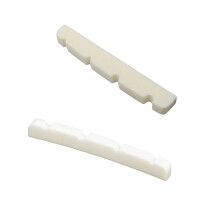 2x Pre-Slotted Flat Bottom Bone Bass Nut for 4 String PB JB Precision Bass 38X3.5X5/4.5mm & 4.2X3.2X4.6/4.6mm