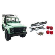 for MN Model 1:12 D90 D91 RC Car Spare Parts Metal Pedal with Metal Front and Rear Bridge Axle Housing Case