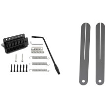 2Pcs Fret Puller Fretboard Fingerboard Fret Protector Steel Plate & 1set 6 String Electric Guitar Tremolo Bridge