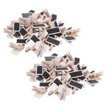 100x blackboard wood message slate rectangle clip clip panel card memos label price place number table