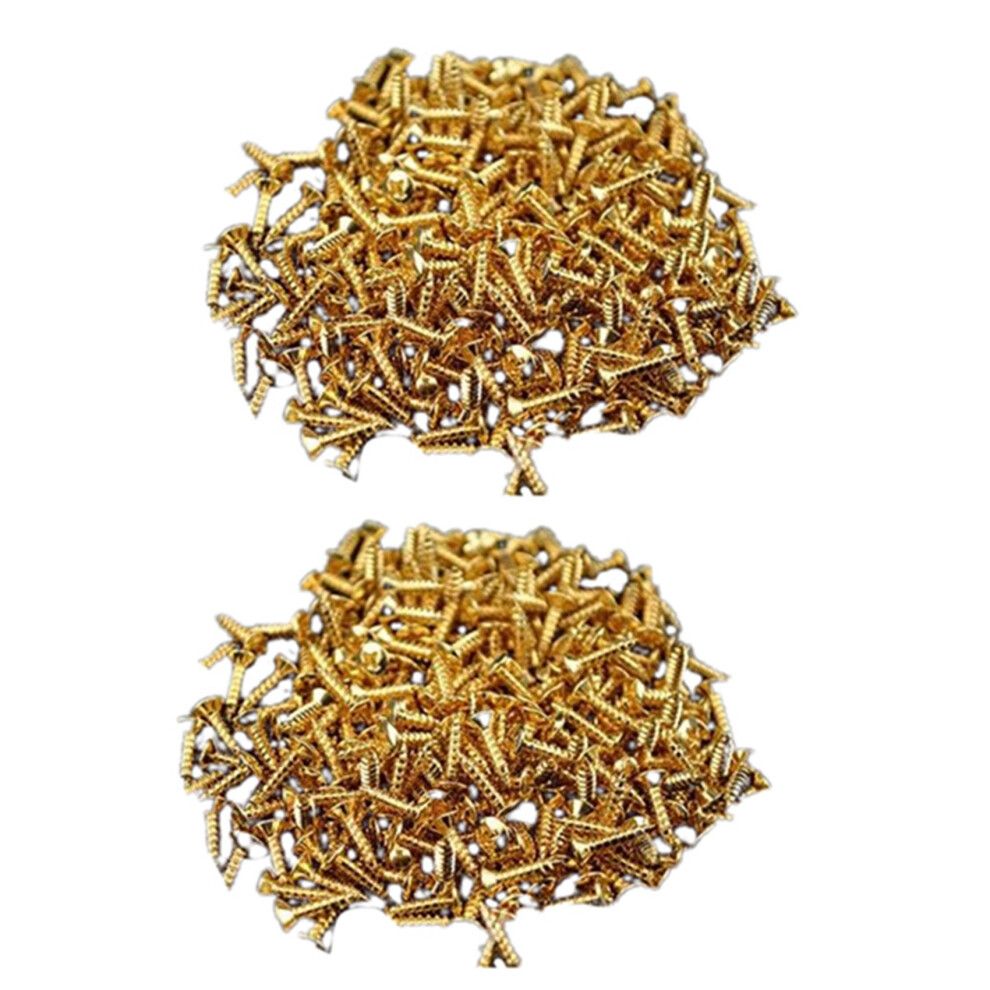 60Pcs New Gold Pickguard Screws For Strat/Tele Electric Guitar Bass 4712950968281