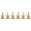6PCS Wool Copper Guitar Strap Lock Locking Pegs Pins Mushroom Shape End Button Gold 1