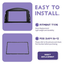 For RAV4 2006 2007 2008 2009 2010 2011 2012 2 Din Car Accessories Stereo Radio Panel Fascia Frame Stickers