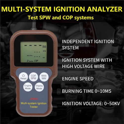 JH800 Car Multi-System Ignition Analyzer Test SPW and CoP Systems  Tester High Voltage Coil Detection 1