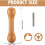 Tie Dye Tool Wood Sinew Puller Tool for Tie Dye with Winding,Winding Sinew Pulling Device for DIY,From Natural Wood 7