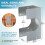 6pcs Triangular Bracket Wall Mount Shelf Wall Shelf Load-Bearing Partition Bracket Heavy-Duty Buckle 8