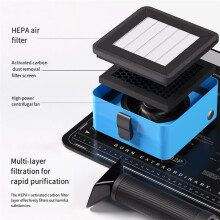 YL01 Smoke Extractor Powerful Fume Purifier for Mobile Phone Repair Motherboard Smoke Absorber Filter Device EU PLUG