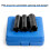 Motorcycle Clutch Nut Disassemble Socket Set, Steel, 3 Sizes 7
