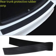 5 Stuks Universele Kofferbak Dorpelplaat Beschermer Achterbumper Bescherming Rubberen Lijstwerk Bekleding Afdekstrip 104x9cm