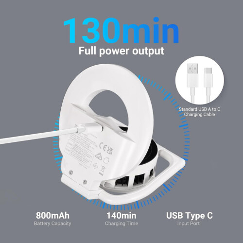 Magnetic Ring Light for Selfies That Also Functions As A Phone Cooler, Suitable for Phones with  Functionality. 2