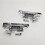2Pcs Rear Left+Right Door Handle Exterior Door Handle for   2001-2005  Fit 2002-2008 8