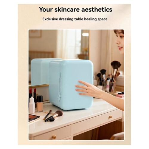 4L Car  Refrigerator Medication Multifunction Portable Refrigerator Desktop Cosmetics Refrigerators Cold/Heat 2