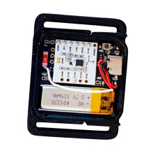 Smol Slimes Tracker Compatible SlimeVR Integration LSM6DSV IMU and QMC6309 for Virtual Reality with 560mm Strap 6PCS
