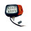 1 Pair Excavator Headlight Set Front Work, and Top Lights with Turn Signal Assembly Forklift Accessorie 2