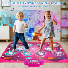 Double Electronic Dance Mat, Suitable for Children, Adults, and Toddlers, Interactive Dance and Music Game Mat. B