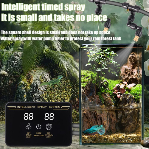 Rainforest Control Automatic Mist Timing System Kit Touch Screen Irrigation Timer Reptile Humidifier EU Plug 1