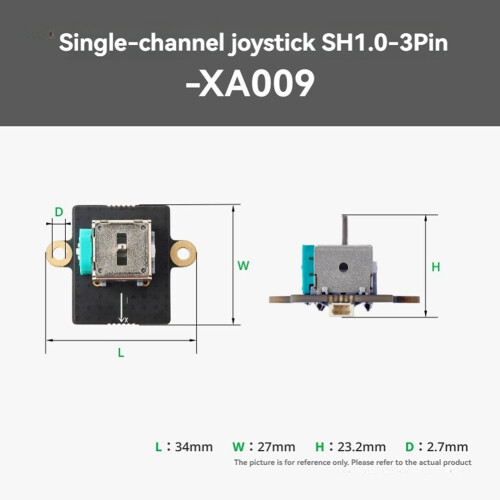 For  CyberBrick Single-Channel Joystick SH1.0 3-Pin Maker'S Treasure  3D Printed Model Component 2