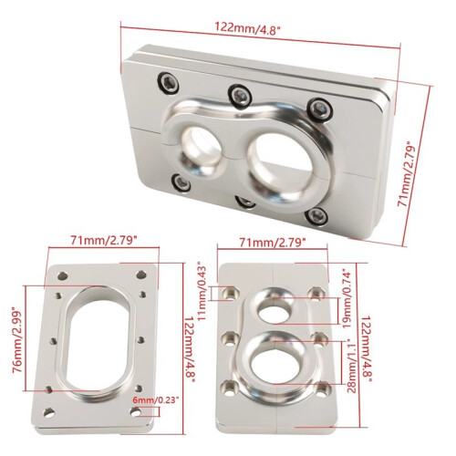 Fire Wall Pass Through Kit Aluminum Alloy Enhanced Durability for Holley Terminator X Max 2
