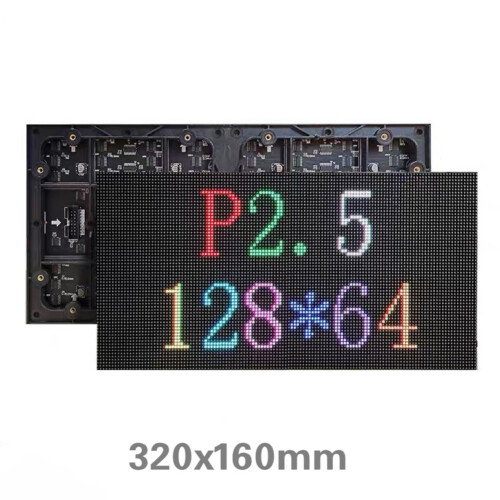 P2.5 Indoor High Resolution Full Color 320x160mm LED Matrix Display Module 128x64 Pixel RGB Screen Display Panel