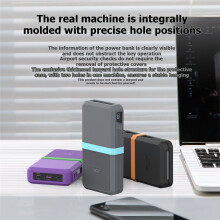 SIKAI CASE for UGREEN 145W 25000mAh PowerBank Anti-Slip Shockproof Cover with Cable Full Port Access Button Protection Black