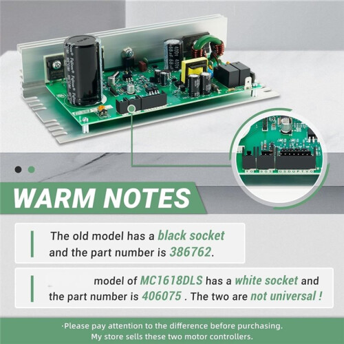 MC1618DLS 386762 Treadmill Control Board, for ICON Nordic Treadmill Motor Board Treadmill Motor Controller 1