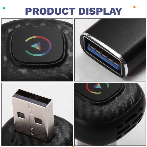 2 in 1 Wireless CarPlay Android Auto Adapter, New  USB Wireless CarPlay Adapter,  Carplay Plug and 2