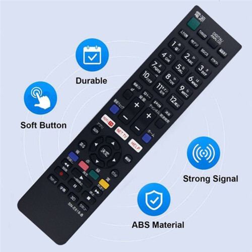 Replacement SN-E616-B Remote Control for   LCD TV Remote Control Japanese Version 1