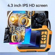 20M Single Lens Endoscope Camera 1080P Semi-Rigid Snake Camera Sewer Cable 2600mAh Battery for Pipeline