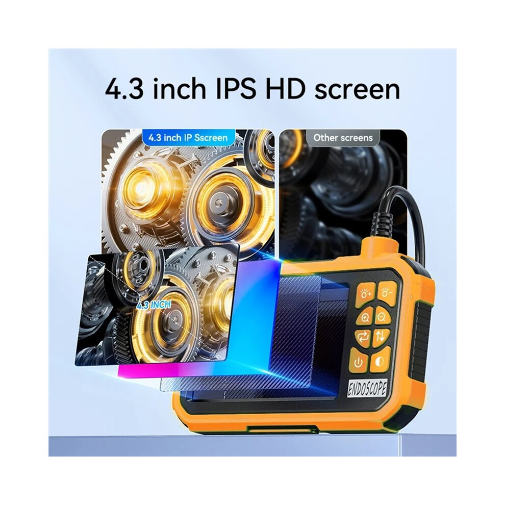 20M Single Lens Endoscope Camera 1080P Semi-Rigid Snake Camera Sewer Cable 2600Mah Battery For Pipeline 4713954305522
