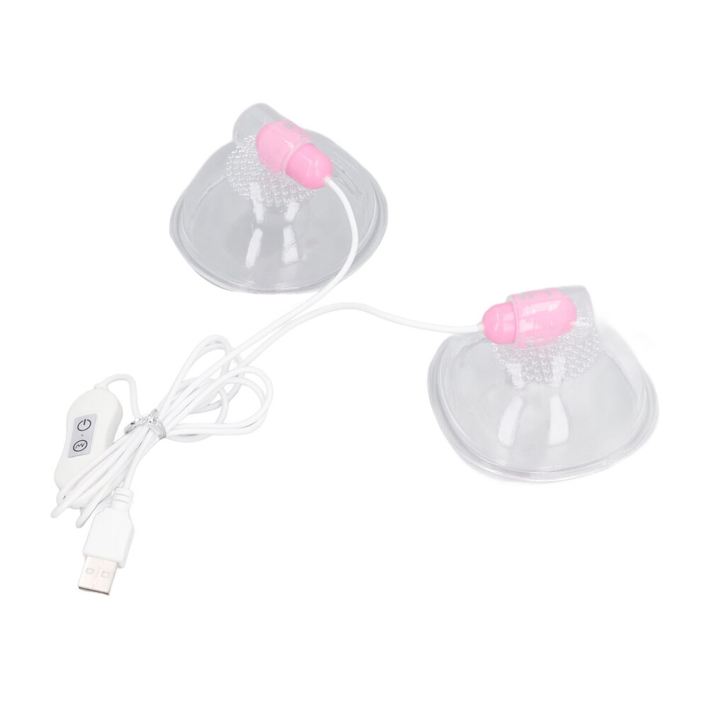 Electric Chest Cupping Massager USB Silicone ABS Adjustable Vibration