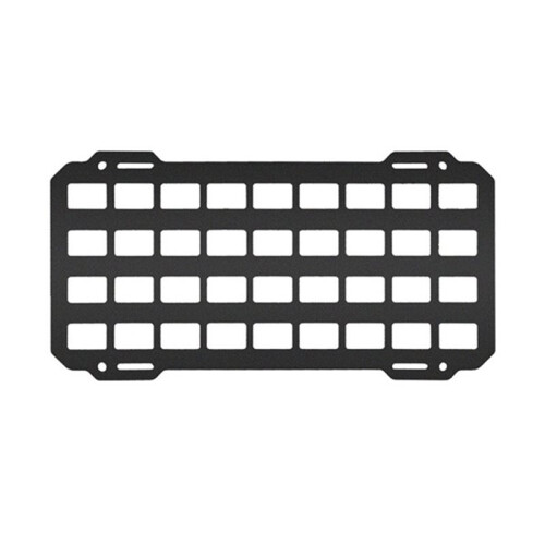 2PC Motorcycle Sunscreen ABS Panel for Side Box Modular Storage Suspension System Free Installation Nails Molle Pouches 2