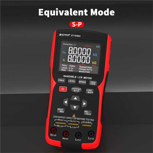 ZOYI DQ02  Digital Bridge Tester Handheld Battery Capacitance Resistance Inductance Meter Battery Tester 2