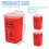 3-Pack Sharps Container for Safe Needle and Syringe Disposal,1 Quart Biohazard Needle Disposal Container 5