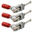 Toggle Clamp Set,100kg Capacity,Push Pull Action Galvanized Iron Hand Tool, for Woodworking Welding Electronic Assembly 5