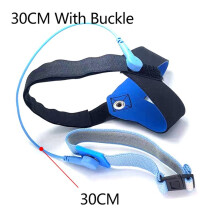 Anti-Static Foot Strap Adjustable Strap Heel with Circular Buckle Electrostatic Ankle ESD Discharge Band Ground 30cm