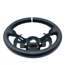 Alavancas de Câmbio em Fibra de Carbono para Volantes Esportivos de Carros, Alavancas de Câmbio Universais para Volantes