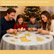 15 Prägefolienbögen, Gold/Silber, DIY-Kunst für Bastelarbeiten für Erwachsene/Kinder, Weihnachtsdekoration, 2er-Sets