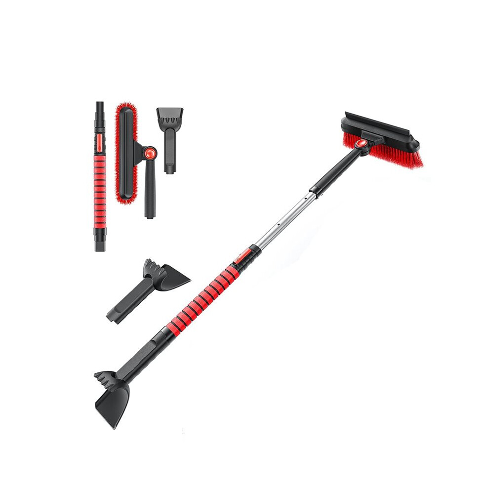 Ice Scrapers For Car Windshield,Brush And Ice Scraper With Squeegee, Extendable Aluminum Handle 6031112878328