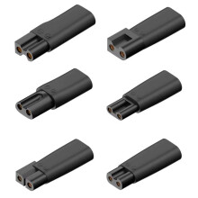Kit com 6 Adaptadores USB Tipo C para Carregador, Compatíveis com Todos Os Tipos de Máquinas de Cortar Cabelo, Aparadores de Barba, Barbeadores e