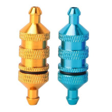 2 Pcs 1/8 1/10 RC Model Car Spare Parts Fuel Filter Nitro for HSP 02156 94122 94188, Yellow &