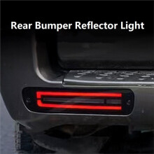 Rear Bumper Reflector Light for Pajero Montero V73 V75 V77 2003-2007 Brake Light Sequential Turn Signal Light