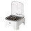 New  Control Pet Induction Feeder Automatic Induction Cover Opening Moisture-Proof Neck Protection Grey 1