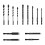 30Pcs Masonry Drill Bit Set,Carbide Drill Bits ,Concrete Drill Bit for Ceramic Glass Porcelain Tile Metal Plastic Wood 2