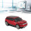 Mouse da gioco 3D a forma di auto 1600 DPI rosso USB 15