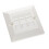 Excel Cat6 (UTP) 3 in 1 Assembly 3 Modules in a Single Gang Bevelled Plate 1