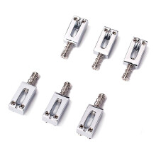 6 Pcs Electric Guitar Bridge Saddles Flat & 1 Pcs 38Inch Guitar Bag Oxford Cloth Shoulder Gig Bag