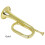 Trumpet Musical Instrument Small Brass Bugle for Orchestra Beginners Silver 2