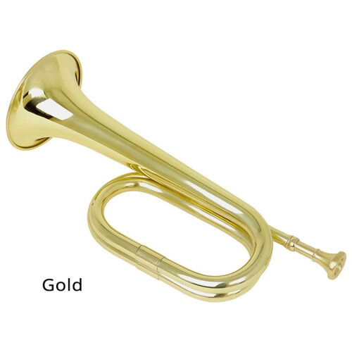Trumpet Musical Instrument Small Brass Bugle for Orchestra Beginners Silver 1
